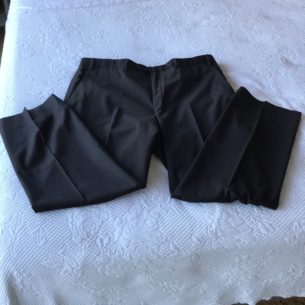 John Varvatos Brown Wool Dress Trousers Pant 38/29